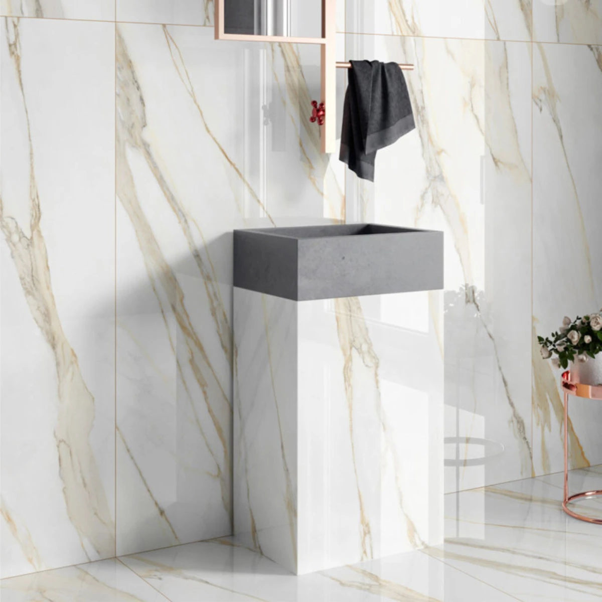 Satuario Crema Poliert 60 x 120 cm Boden- und Wandfliese (VPE 1,44 m²)