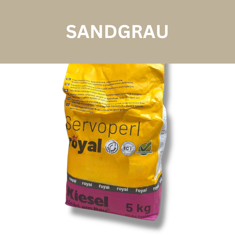 Kiesel Servoperl Royal Fugenmasse 5 kg – Säure- & wasserbeständig für Innen, Außen & Unterwasserbereiche