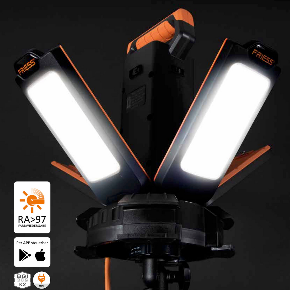 LED Malersonne GT Set | Profi Baustrahler für Maler & Handwerker | Tageslicht 5000K