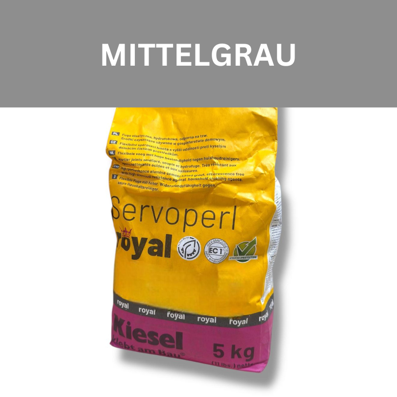 Kiesel Servoperl Royal Fugenmasse 5 kg – Säure- & wasserbeständig für Innen, Außen & Unterwasserbereiche
