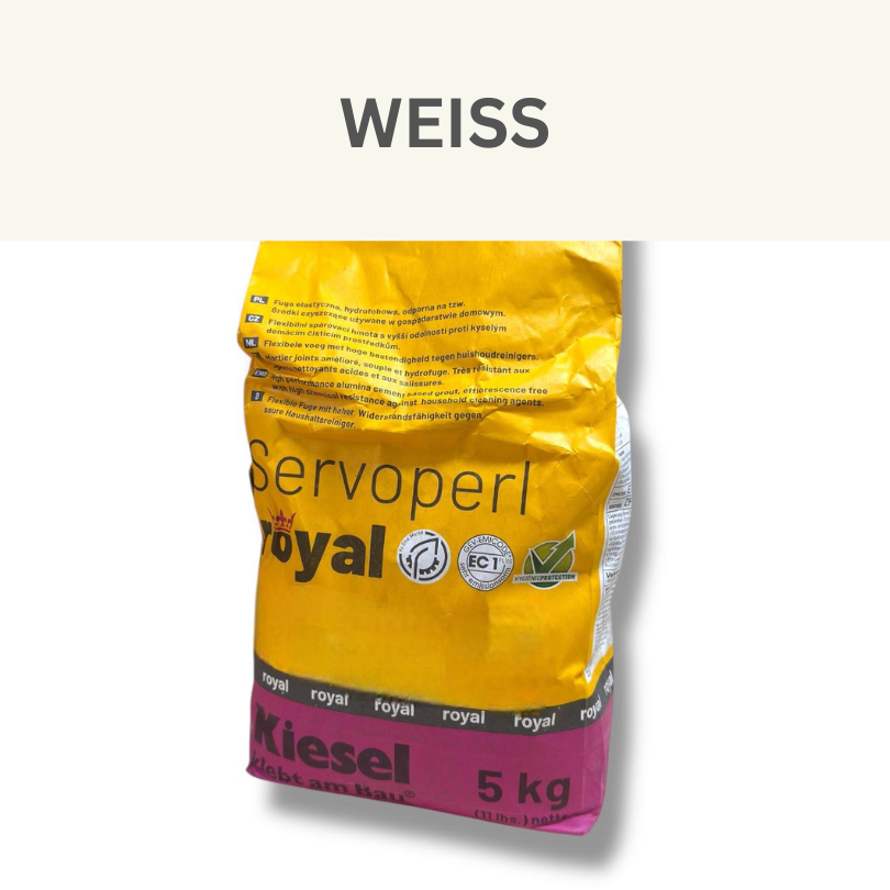 Kiesel Servoperl Royal Fugenmasse 5 kg – Säure- & wasserbeständig für Innen, Außen & Unterwasserbereiche