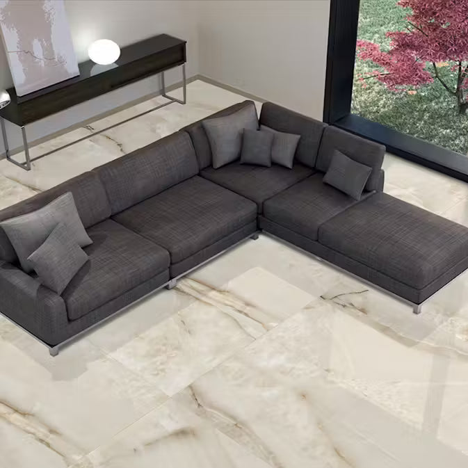 Alabastri Beige Poliert 60 x 120 cm Boden- und Wandfliese (VPE 1,44 m²)