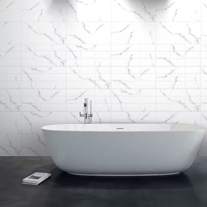 Carrara Poliert 60 x 120 cm Boden- und Wandfliese (VPE 1,44 m²)