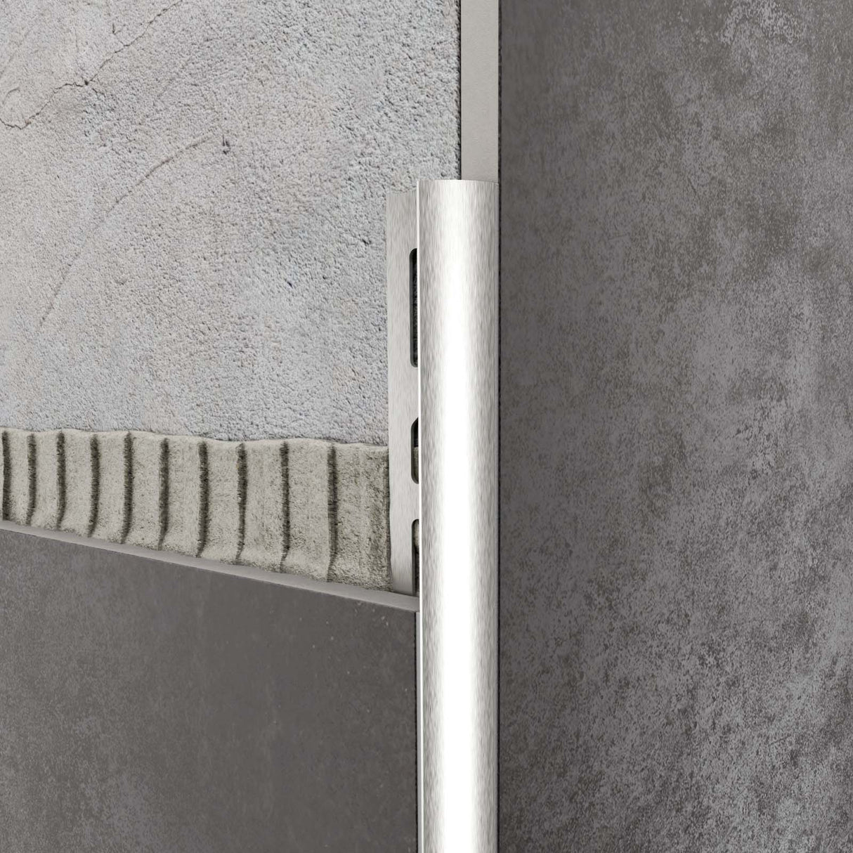 Radius-Abschlussprofil – Edelstahl 250 cm