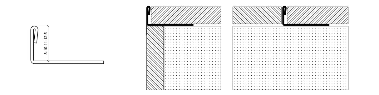 L-Form Außenkantenprofil aus Edelstahl – 250 cm