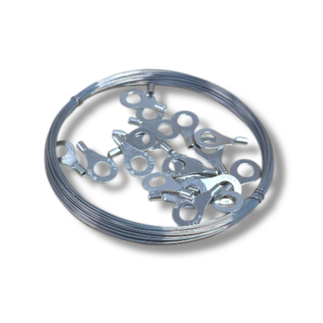 Styropor-Schneidedraht 10 Meter (0,5 mm) mit 20 Ösen