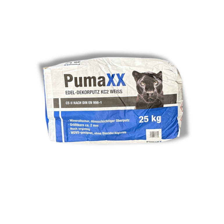 PumaXX Edel-Dekorputz KC2 Weiß, 25 kg | Hochwertiger Strukturputz für Fassaden & Innenräume
