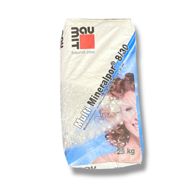 Baumit Multi Mineralpor 8/30 – Multifunktionaler Leichtunterputz, 25 kg | Perfekter Untergrund für langlebige Putzsysteme