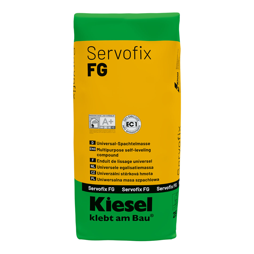 Kiesel Servofix FG – Universal-Spachtelmasse (25 kg) für Bodenbeläge & Parkett