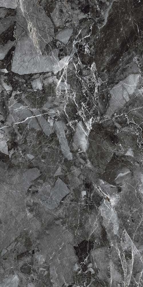 Freston Nero hochglanz 60 x 120 cm Boden- und Wandfliese (VPE 1,44 m²)