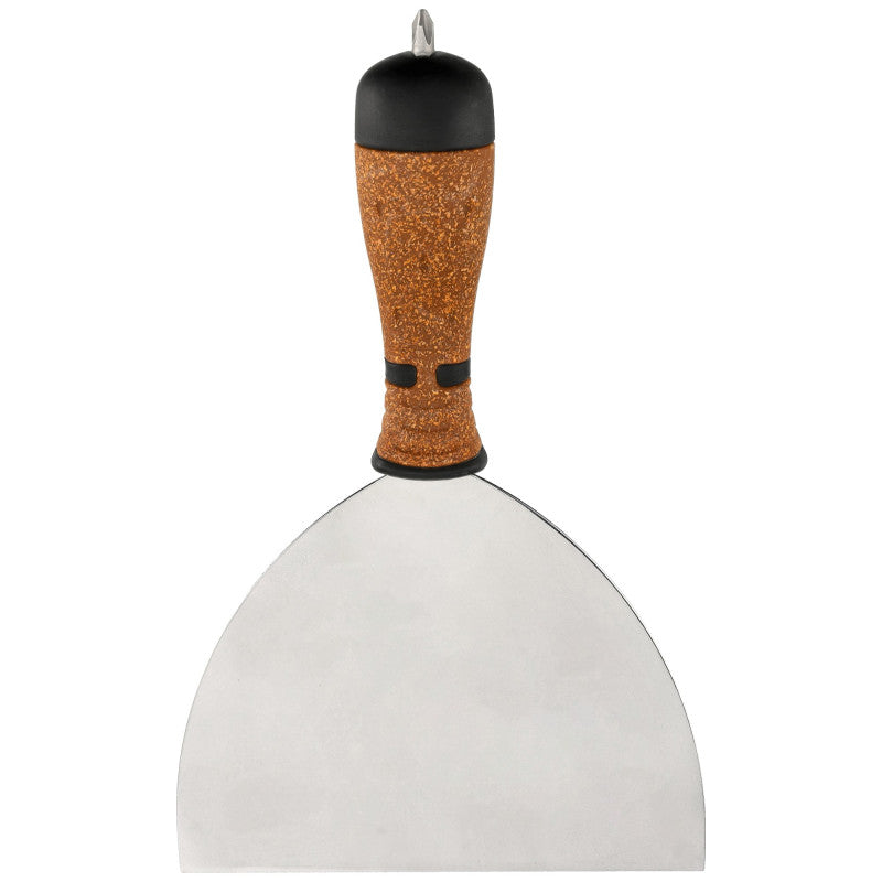 Premium Kork-Spachtel rostfreier Stahl + Bit (150 mm)