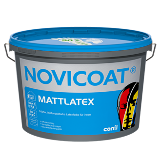Novicoat Mattlatex – Hochdeckende Innenfarbe, Klasse 2 matt, 12,5 L