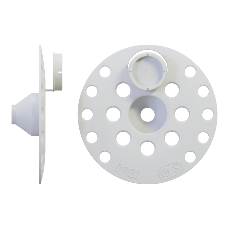 Druckkragen zur Befestigung von Dämmstoffen (Ø 60 mm)
