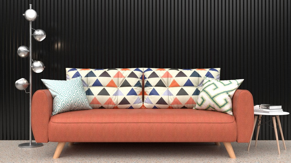 Akustikpaneel Schwarz MDF schwarzer Filz 2750 x 600 x 21 mm