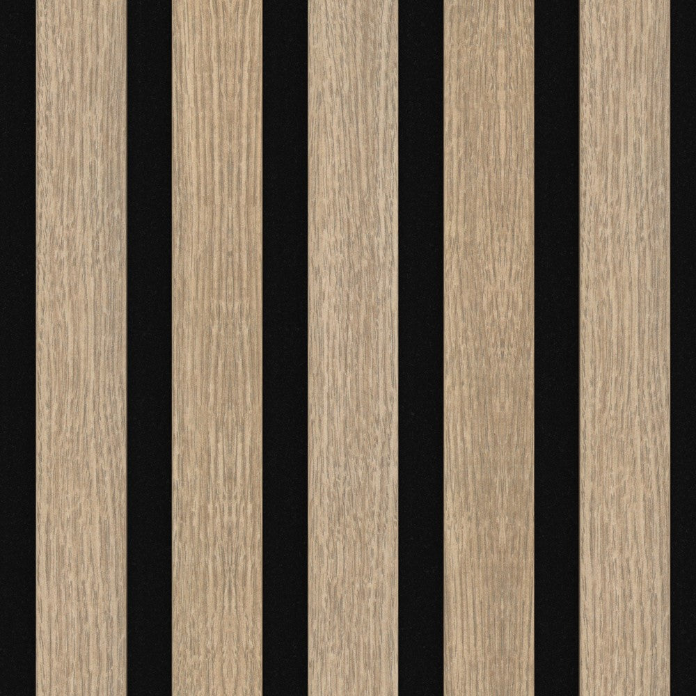 Akustikpaneel Butterscotch Eiche MDF schwarzer Filz 2750 x 600 x 21 mm