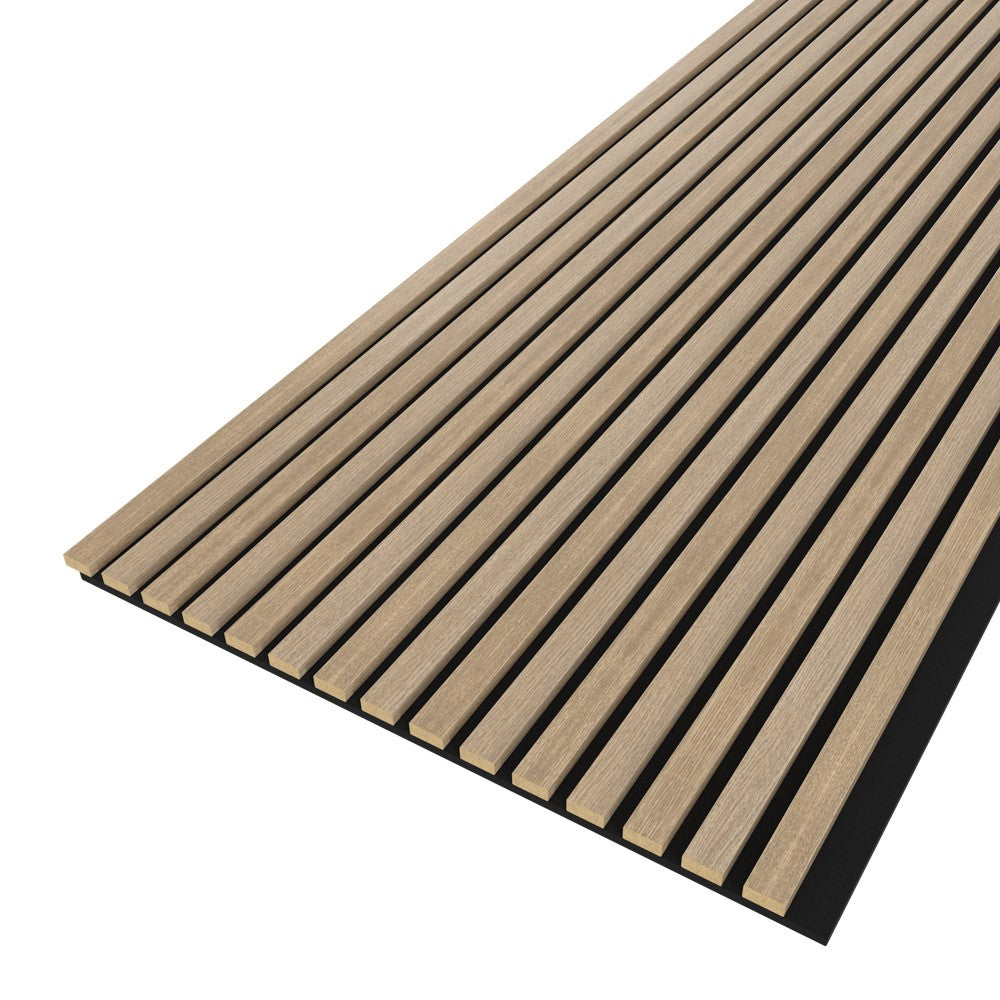 Akustikpaneel Butterscotch Eiche MDF schwarzer Filz 2750 x 600 x 21 mm