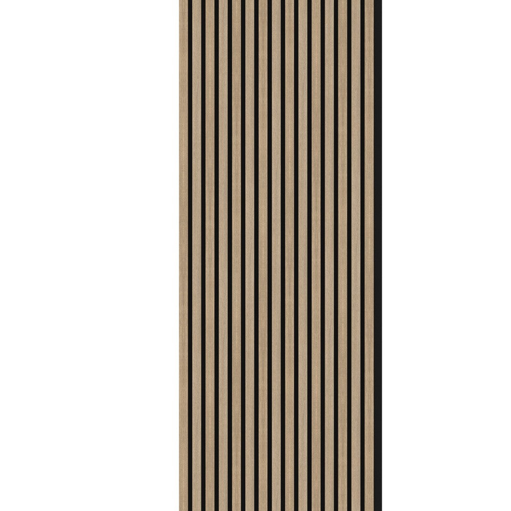 Akustikpaneel Butterscotch Eiche MDF schwarzer Filz 2750 x 600 x 21 mm