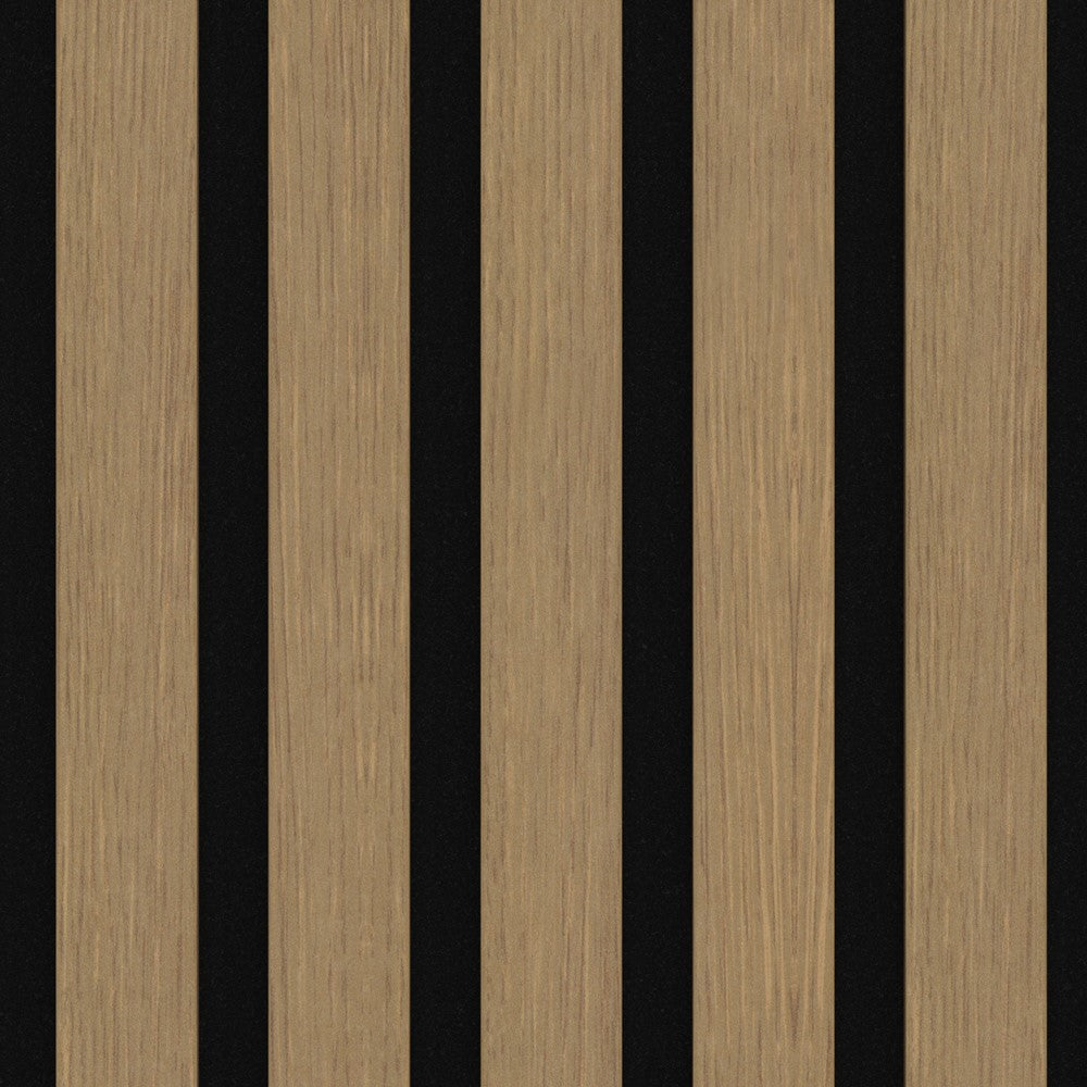 Akustikpaneel Eternal Eiche MDF schwarzer Filz 2750 x 600 x 21 mm