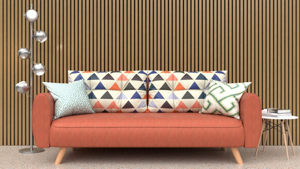 Akustikpaneel Eternal Eiche MDF schwarzer Filz 2750 x 600 x 21 mm