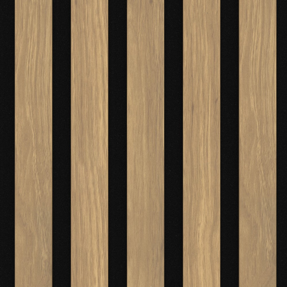 Akustikpaneel Eiche Sacramento MDF schwarzer Filz 2750 x 600 x 21 mm