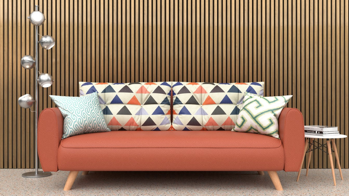 Akustikpaneel Eiche Sacramento MDF schwarzer Filz 2750 x 600 x 21 mm