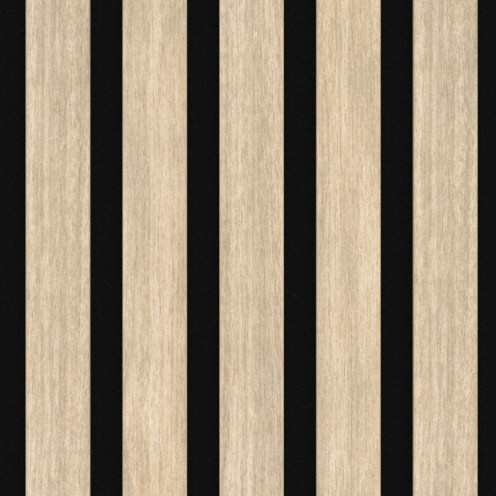 Akustikpaneel Graue Eiche MDF schwarzer Filz 2750 x 600 x 21 mm