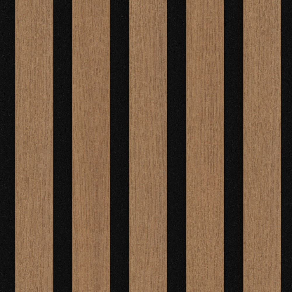 Akustikpaneel Winter-Eiche MDF schwarzer Filz 2750 x 600 x 21 mm