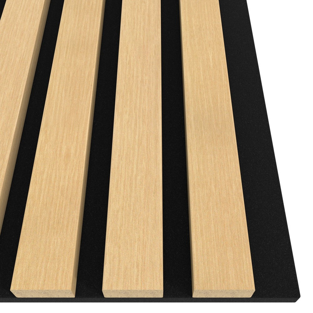 Akustikpaneel Ahorn MDF schwarzer Filz 2750 x 600 x 21 mm