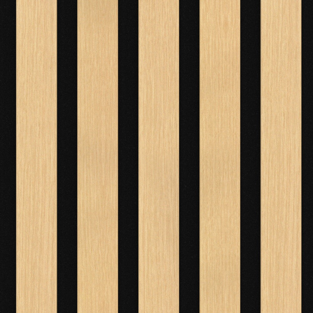 Akustikpaneel Ahorn MDF schwarzer Filz 2750 x 600 x 21 mm