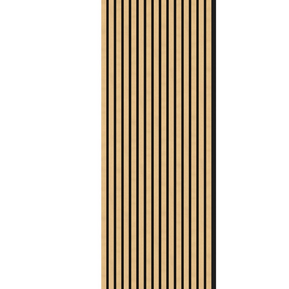 Akustikpaneel Ahorn MDF schwarzer Filz 2750 x 600 x 21 mm