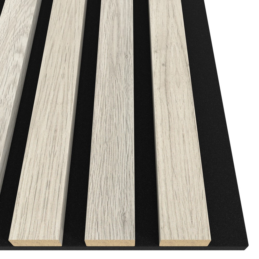 Akustikpaneel Moonlight MDF schwarzer Filz 2750 x 600 x 21 mm