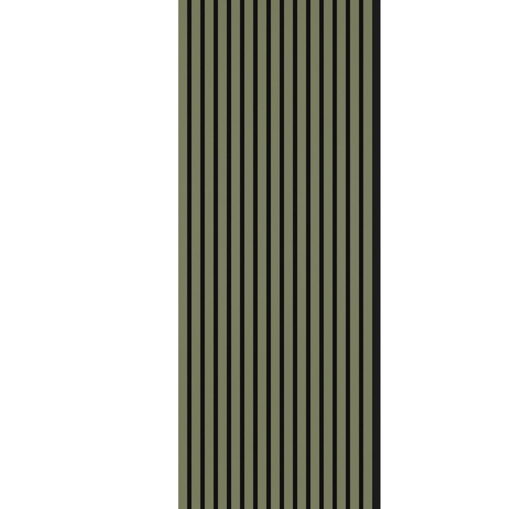 Akustikpaneel Olive MDF schwarzer Filz 2750 x 600 x 21 mm