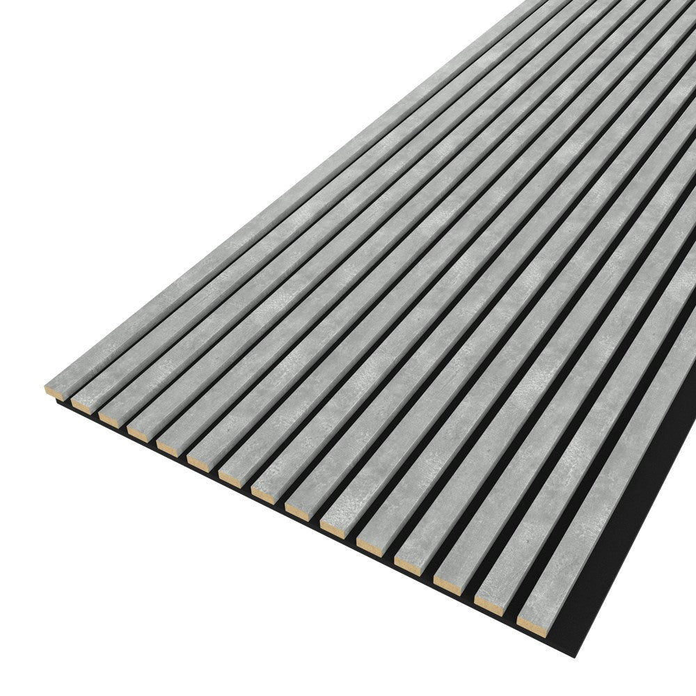 Akustikpaneel Raw Imperial MDF schwarzer Filz 2750 x 600 x 21 mm