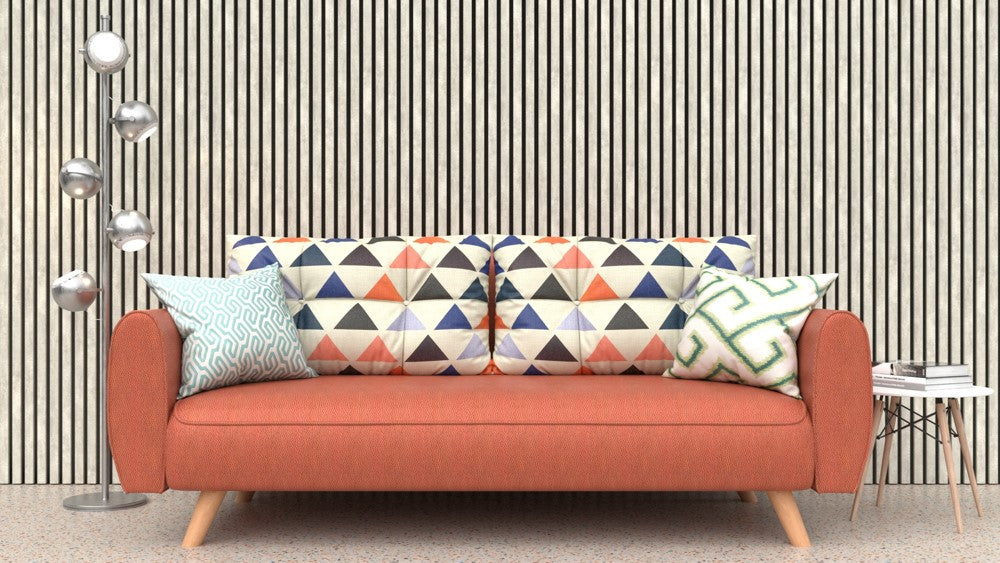 Akustikpaneel Raw Imperial MDF schwarzer Filz 2750 x 600 x 21 mm