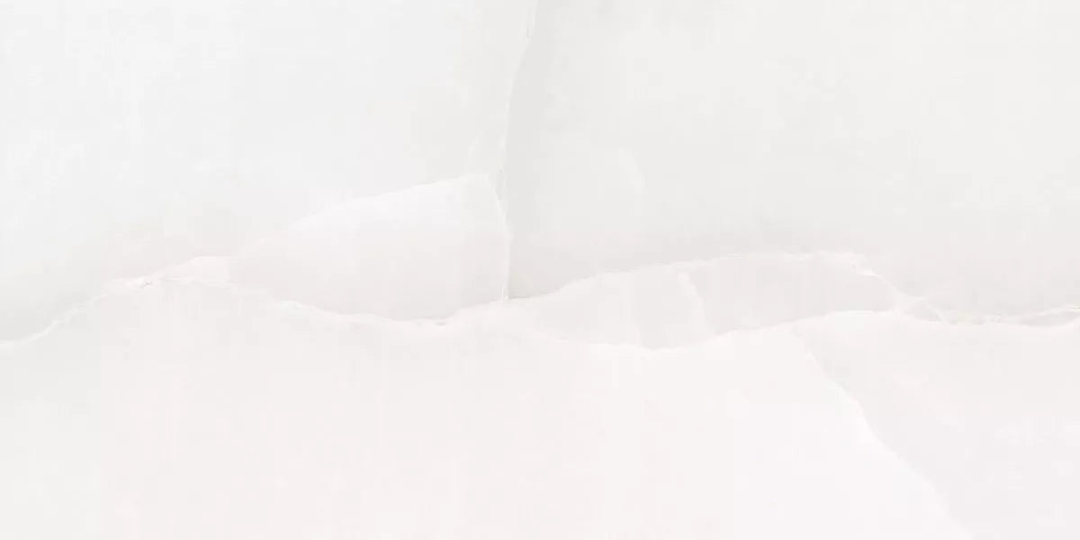 Onyx White Poliert 60 x 120 cm Boden- und Wandfliese (VPE 1,44 m²)