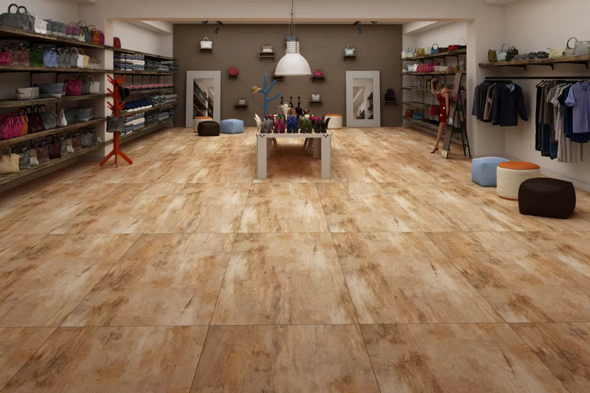 Walnut Brown Poliert 60 x 120 cm Boden- und Wandfliese (VPE 1,44 m²)