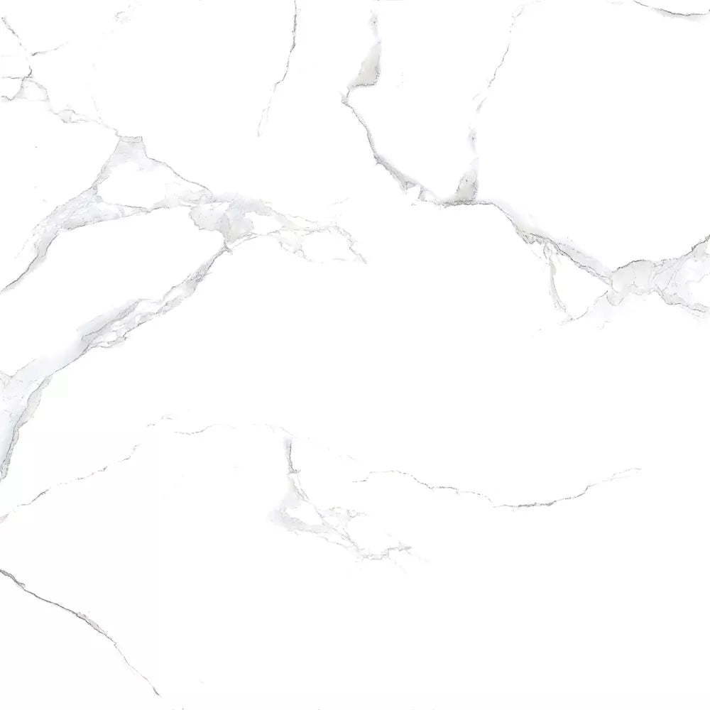 White Marble Poliert 60 x 60 cm Boden- und Wandfliese (VPE 1,44 m²)