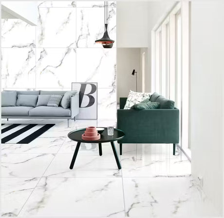 Carrara Poliert 60 x 60 cm Boden- und Wandfliese (VPE 1,44 m²)