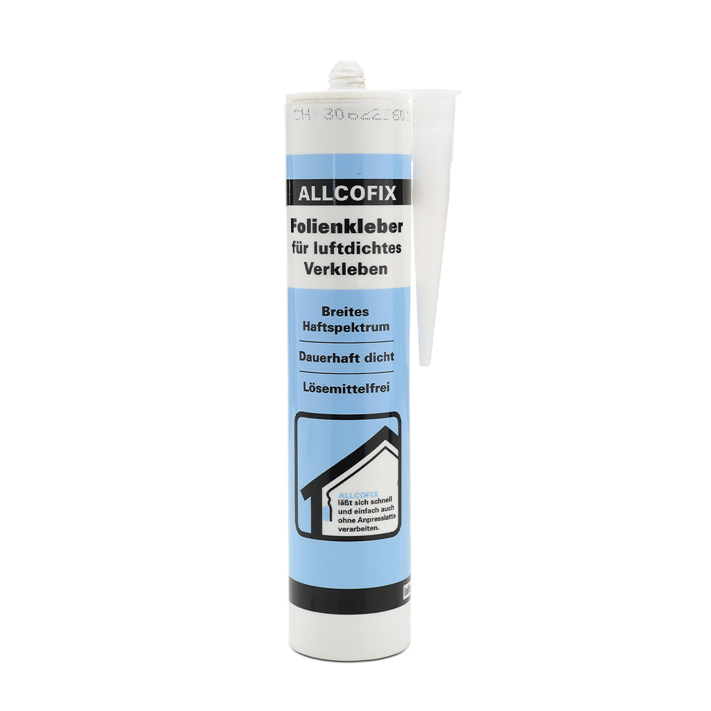 Folienkleber Oxid – Lichtblauer, lösemittelfreier Anschlusskleber nach DIN 4108.7 (315 ml)