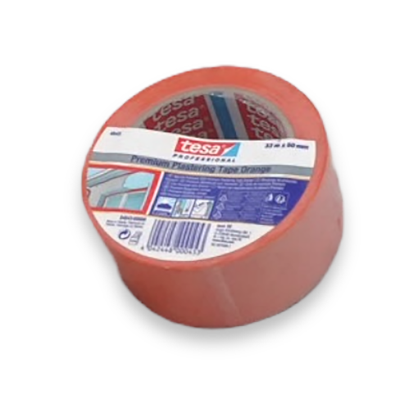 tesa® 4843, Klebeband, Schutzband, PVC (Polyvinylchlorid)-Folie, orange, 33m x 50mm
