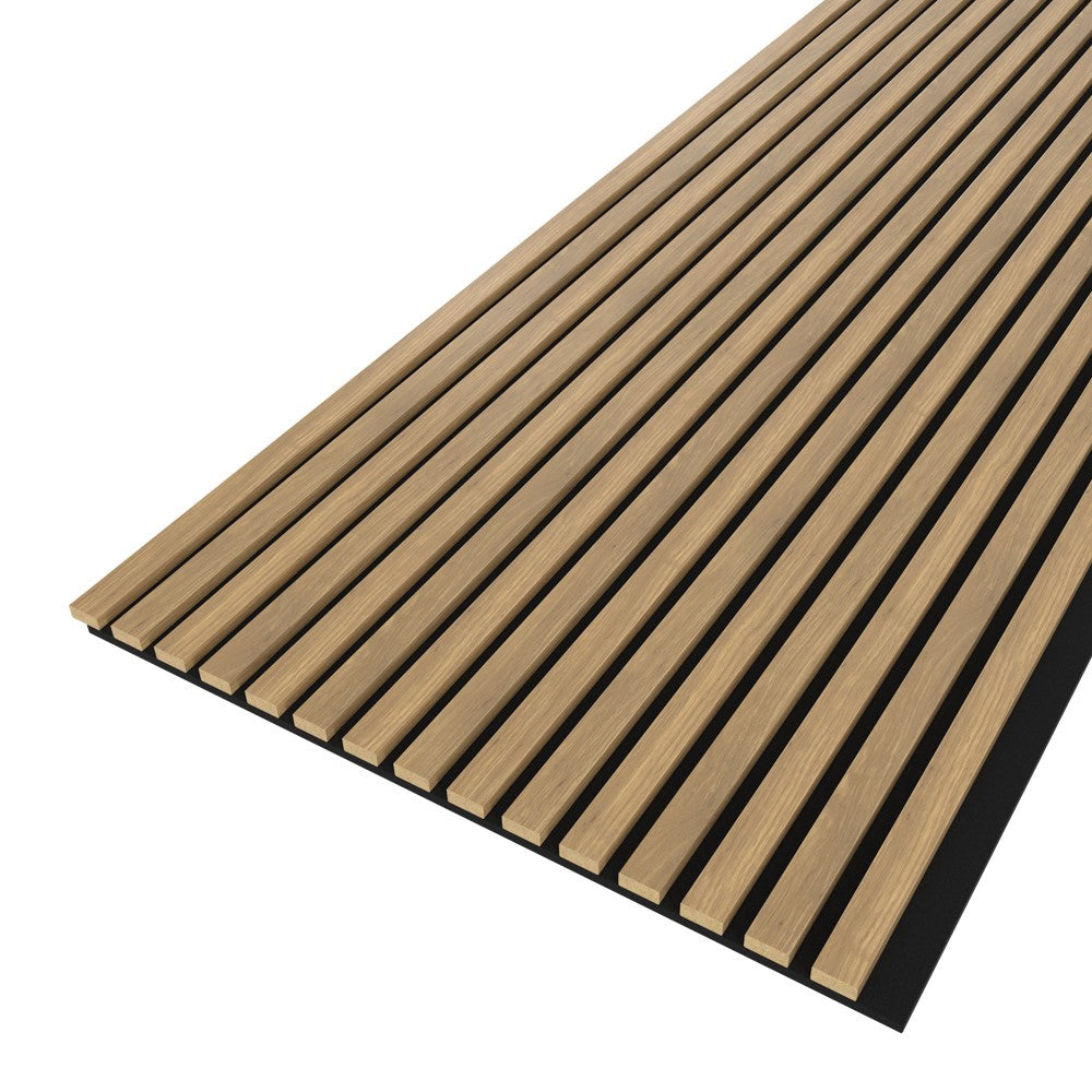 Akustikpaneel Eiche Sacramento MDF schwarzer Filz 2750 x 600 x 21 mm