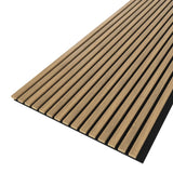 Akustikpaneel Eiche Sacramento MDF schwarzer Filz 2750 x 600 x 21 mm