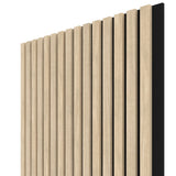 Akustikpaneel Graue Eiche MDF schwarzer Filz 2750 x 600 x 21 mm