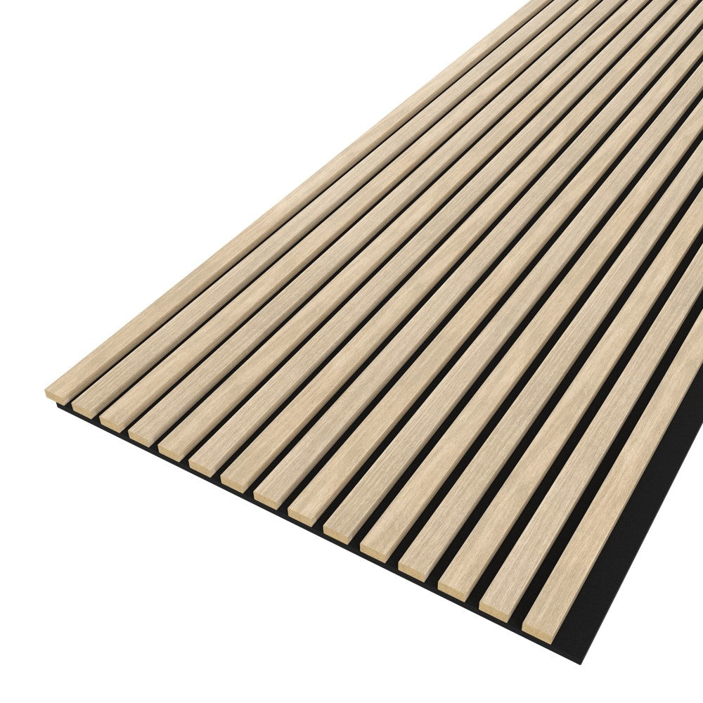 Akustikpaneel Graue Eiche MDF schwarzer Filz 2750 x 600 x 21 mm