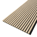 Akustikpaneel Graue Eiche MDF schwarzer Filz 2750 x 600 x 21 mm
