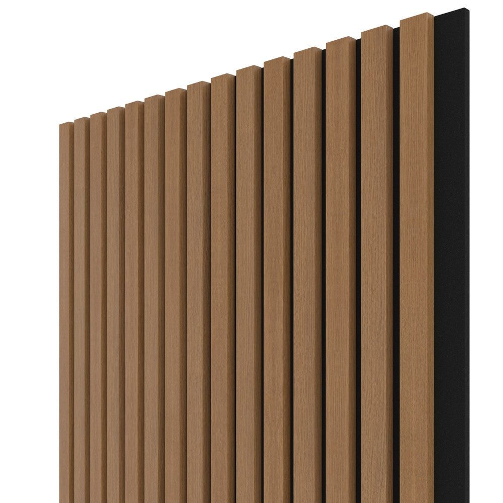 Akustikpaneel Winter-Eiche MDF schwarzer Filz 2750 x 600 x 21 mm