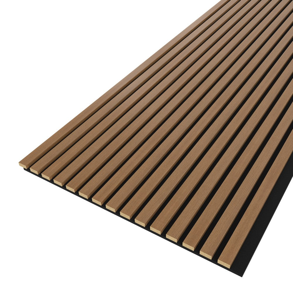 Akustikpaneel Winter-Eiche MDF schwarzer Filz 2750 x 600 x 21 mm