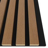 Akustikpaneel Winter-Eiche MDF schwarzer Filz 2750 x 600 x 21 mm