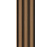 Akustikpaneel Winter-Eiche MDF schwarzer Filz 2750 x 600 x 21 mm