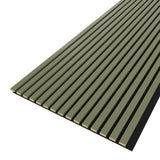 Akustikpaneel Olive MDF schwarzer Filz 2750 x 600 x 21 mm
